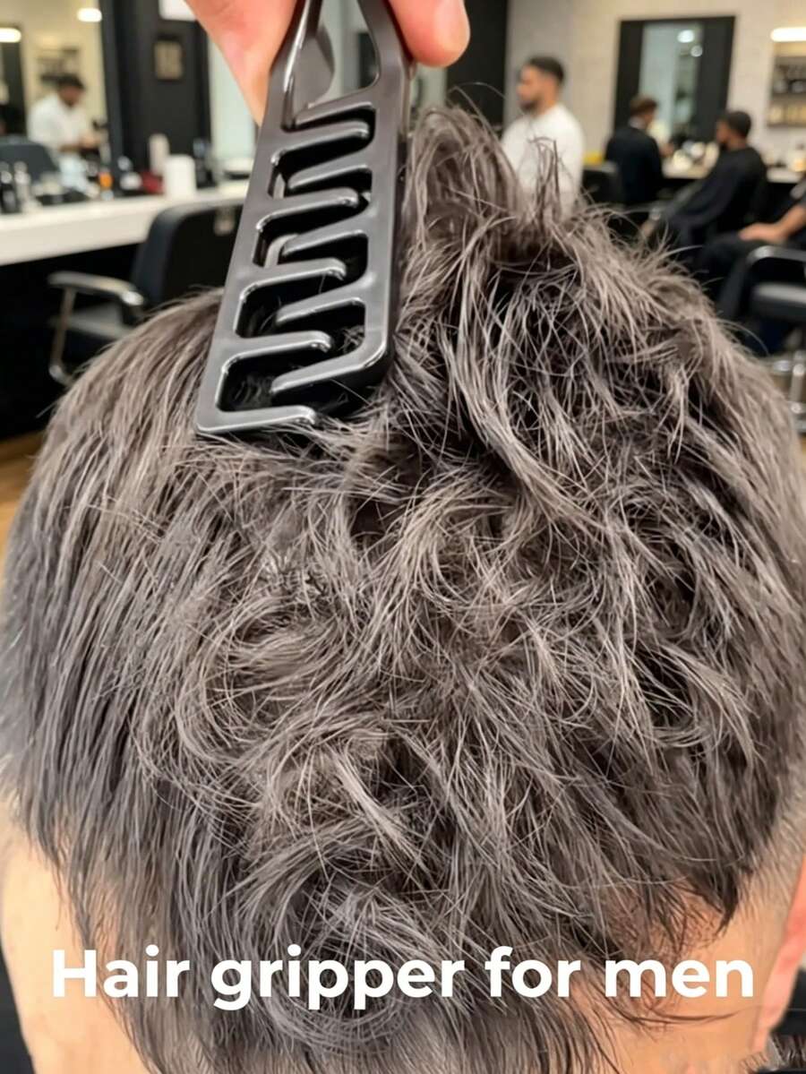 2pcs Wide Tooth Comb Set - Unisex, Ideal Tool For Creating Voluminous Curls. Textured Handle Suitable For All Hair Types. This Styling Comb Can Lift Roots, Help Men Create Voluminous Styles And Cover Split Ends; Also Suitable For Bangs Styling. Suitable For Daily Use, Business Travel, Outings And Office Use.