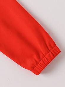 Pantalones de estilo retro de carreras para niños pequeños, unisex para primavera y otoño - Rojo - Ver 11