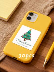20/30/40/60pcs Personalized Christmas Stickers/Personalized Christmas Gift Labels/Santa Claus Gift Stickers/Merry Christmas Stickers/Christmas Labels/Christmas Gift Labels/Santa Claus Stickers/Envelope Seal Stickers/Personalized Christmas Stickers - Multicolor - View 30