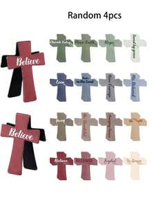 4pcs Magnetic Bible Verse Bookmarks And Page Clips, Inspirational Magnetic Bookmarks With Quotes, Floral Paper Clip Page Markers, Suitable For Women, Students And Booklovers | School Supplies And Gift Set, 1 Pack - Multicolor - View 12