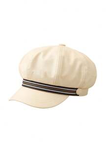 1 chiếc mũ beret newsboy nữ, mũ bóng chày mặt phẳng bát giác, phong cách Anh, thiết kế mới, tôn dáng mặt, phù hợp du lịch ngoài trời mùa thu/đông - Nhiều màu - Xem 10
