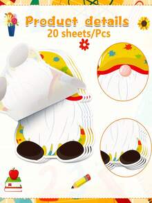 12/6/1 Set - Bolígrafos Retráctiles con Estampado Lindo + Notas Adhesivas de Dibujos Animados (20 Hojas), Regreso a la Escuela, Navidad, Día de San Valentín, Halloween, Regalo de Papelería para Maestro y Estudiante - Sacar papel - Ver 4