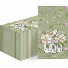 - Servilletas decorativas de papel desechables de primavera y verano, unidades, toalla de mano para, almuerzo, cena, cocina, bao - 100 - Ver 1