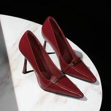 Women Pumps - Burgundy - View 1