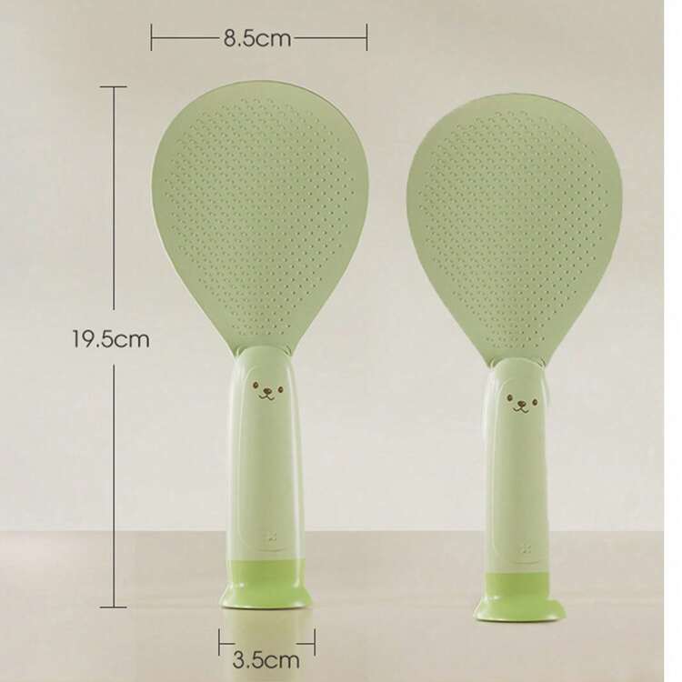 2 pièces Pelle à riz professionnelle, cuillère à riz, spatule à riz, cuillère à riz autoportante avec ventouse, pelle à riz antiadhésive pour la cuisine - Voir 16