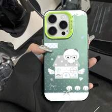 Panda Carcasa celular diseño elegante resistente a impactos y rasgos, adaptada para múltiples modelos como  X,XR,XS Max y series 11/12/13/14/15/16/17 con todas sus variantes, celulares  Galaxy gama A y S de diferentes generaciones, dispositivos  Moto E y serie G, además de  Poco y Redmi Note toda la línea, material cómodo ligero, protección completa para teléfono móvil ideal para uso personal y diario cotidiano - Verde - Ver 5