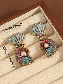 1 Pair Seashell Fashion Niche Design Beach Vacation Style Earrings - Multicolor - View 5