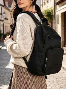 Women Fashion Backpacks - Negro 4 - View 2