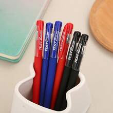 10/15pcs Matte Neutral Pen Set, Black, Blue, Red Ink, 0.5mm Ballpoint Pens, Cute Stationery For Students, School And Office - Multicolor - View 10
