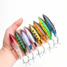 Isca de Superfície 13g, Isca de Lâmina Gigante, Isca Rígida, Isca Macia, Cauda Giratória, Equipamento de Pesca, Isca de Pesca - Vários estilos - Visão 7