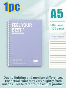 1/10pcs Aesthetic Spiral Coil Double Wire Bound Notebook, Student School University Subject Study Note Recording Book, Macaron Color Cover Memo Pad, Office Meeting Work Plan Diary Writing Notebook, Office Stationery Notebook - Multiple Styles - View 24