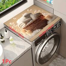 1 buah, Dekorasi Rumah, Keset Anti Debu Mesin Cuci Bermotif Tema Laundry, Alas Karet Lembut, Aksesoris Ruang Cuci, Keset Pelindung Atas Mesin Cuci, Menyerap Air Cepat Kering, Keset Penutup Anti Debu Kulkas, Keset Penyerap Air Meja Mesin Kopi, Keset Drainase Tanah Diatom, Penutup Anti Debu Mesin Cuci dan Pengering Peralatan Dapur dan Ruang Cuci Modern, Dekorasi Rumah, Dekorasi Ruang Makan Dapur - MultiWarna - View 13