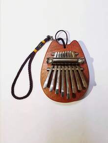 1 pieza Kalimba mini de gato de 8 teclas, exquisito piano de dedo pulgar marimba, accesorio musical colgante para regalo - Multicolor - Ver 8