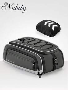 Bike Bags For Bicycle Rear Rack - 15L-23L Expandable Waterproof Bike Trunk Bag With Rain Cover, 4-In-1 Pannier Saddle Bag & Backpack For Ebike - Grey - View 1