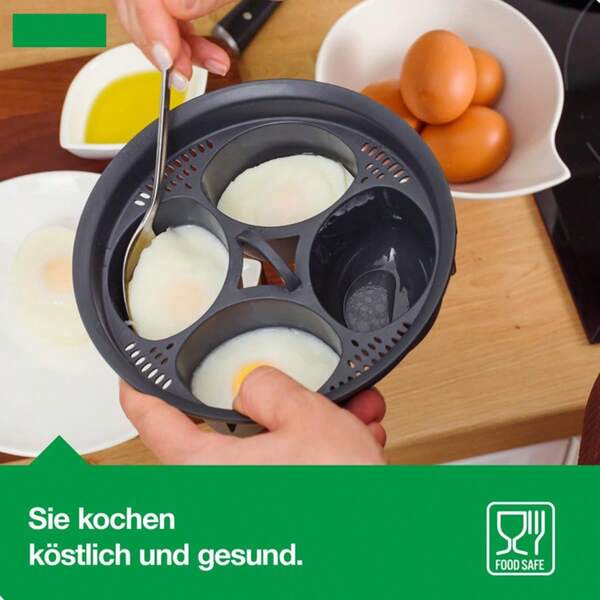 1pc 4-In-1 Egg Steamer Compatible With TM5 TM6, Egg Boiling Pot
