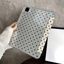 1件淡粉色圓點平板翻蓋保護殼附筆槽，適用於 iPad 第10代 10.9 吋 2022 智慧保護殼/Air 13(M3 2025)/Air 11(M3 2025)/Air 11(M3 2025)/11(A16 2025)/適用於 Galaxy Tab S10+/S9/A9，適用於小米 5/5PR/6/6PRO/7/7PRO，適用於 Oppo Pad，適用於華為 Matepad，適用於榮耀 Pad - 彩色 - 查看 7