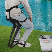 SENDERPICK Outdoor Fishing Stool Portable Leg Ergonomics Seat Portable Chair With Invisible Seats - Black - View 4