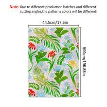 1 Roll Tropical Greenery & Wildflower Window Film, 44.5cm(17.5in) Wide, Static Cling Glue-Free Privacy Glass Sticker, Holographic Prism Effect, UV Protection, Removable, With Installation Tools, Suitable For Home, Office, School, Classroom, Dorm - Wild Fun - View 12