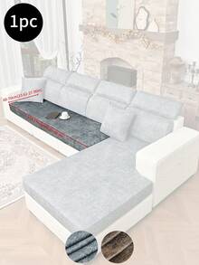 1 Peça Capa de Almofada de Sofá de PU Fosco, Resistente a Manchas e à Prova de Derramamento! Design Minimalista Clássico, Capa de Almofada de Alta Elasticidade, Fácil de Limpar Sem Remoção, Essencial para Famílias com Animais de Estimação e Crianças, Adequado para Sofás de Sala de Estar e Sala de Jantar, Cinza Claro, Café Escuro, - Multicolorido - Visão 20