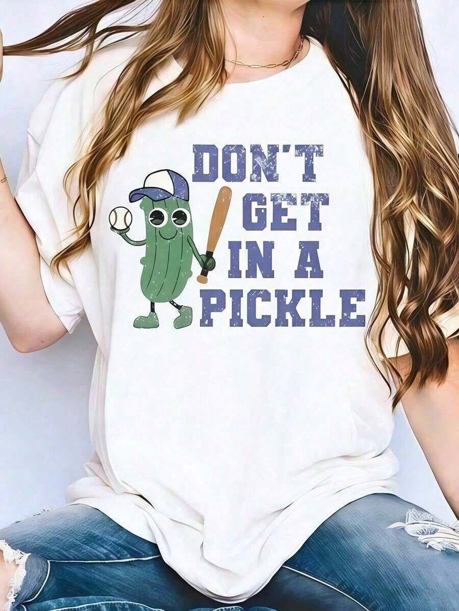 Camiseta Divertida para Mamá de Béisbol, Camiseta con la Frase 'No te metas en problemas', Regalo para Mamá, Camiseta Retro de Béisbol para Mujer, Camiseta para Hombre - Blanco - Ver 1