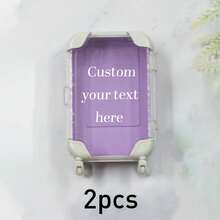 LICVIC Custom Text Mini Suitcase, Personalized Fun Travel Kits, Customized Girl'S Travel Kits, Customizable Birthday Gift, Customized, Kids Gift, Boys, Girls - Style a - View 10