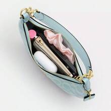 Coach Women's Mini Payton Chain Top Handle Bag - 淺藍色簽名 - 查看 7