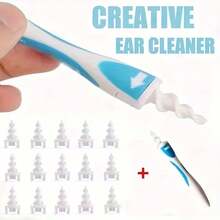 64/48/32/16pcs Reusable Ear Wax Removal Tools, With Rotating Spiral Ear Cleaner, Ear Plugs And Ear Scoops - Multicolor - View 10