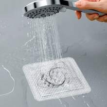 10/60/100pcs Mesh Bathroom Sink Strainer, Toilet Drain Filter, Kitchen Anti-Clog Anti-Insect Self-Adhesive Floor Drain Sticker - Floor Drain Sticker - View 4