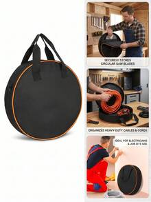 Heavy Duty Round Tool Bag With Zipper Closure – Portable Storage Organizer Made Of Durable Fabric, Suitable For RV, Gardening And Workshop Tool Storage. Compact Round Design Can Hold Cables, Chargers And Small Tools, Portable Tool - Multicolor - View 1
