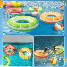 Inflatable Donut Lifebuoy Pool Float 70cm - 淺藍色 - 查看 5