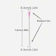 Wang Meow Pet 100pcs Pet Ear Canal Cleaning Sticks Suitable For Dogs And Cats (Random Color), 100pcs Ear Canal Cleaning Finger Sleeves Suitable For Dirty Ears, Remove Earwax And Tartar, Fresh Breath, Ear And Oral Care, Dust-Free Cleaning, Essential Pet Grooming Tool - Multicolor - View 2