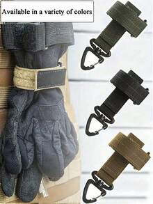 Multifunctional Glove Hook Carabiner, Outdoor Keychain, Tactical Gear Clip Fixed Bag Waist Belt Keychain Glove Rope Fixing Hook Camping - Multicolor - View 1