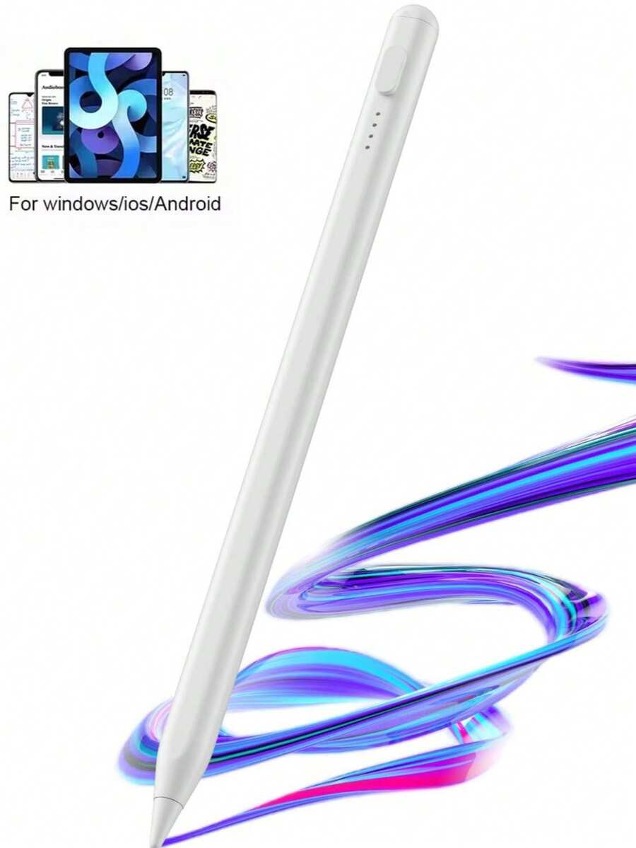 FCV 通用鋁合金電容筆,兼容 手機與平板電腦,Type-C 快充,內建 90mAh 鋰電池,兼容 iPad 與 Android,精準觸控 - 查看 1