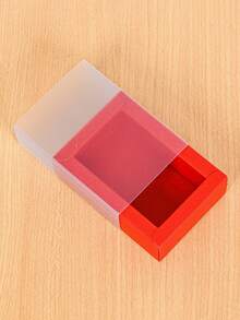 Caja de cajón de acrílico transparente personalizada | Caja de regalo de caramelos con lámina de oro para bodas y fiestas | Caja de embalaje con logotipo - Multicolor - Ver 9