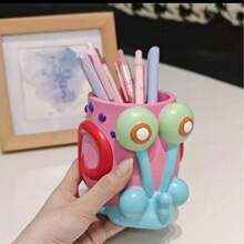 SpongeBob SquarePants 1pc Giá đỡ bút hình ốc sên quần vuông, hộp sắp xếp bàn làm việc hoạt hình dễ thương, cốc lưu trữ văn phòng phẩm, hộp lưu trữ trên bàn, giá đỡ bút chì, giá đỡ cọ trang điểm, phụ kiện bàn làm việc tại nhà và văn phòng, trang trí bàn trang điểm, quà tặng sáng tạo cho người hâm mộ - Nhiều màu - Xem 4