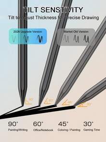 FCV 通用鋁合金電容筆，兼容 手機與平板電腦，Type-C 快充，內建 90mAh 鋰電池，兼容 iPad 與 Android，精準觸控 - 查看 6