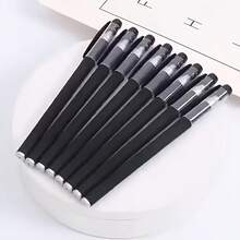10/15pcs Matte Neutral Pen Set, Black, Blue, Red Ink, 0.5mm Ballpoint Pens, Cute Stationery For Students, School And Office - Multicolor - View 9