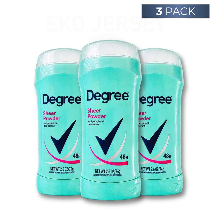 Degree Women Sheer Powder 48H Odor Protection Deodorant Stick 2.6oz / 74g Pack Of 3 - 多樣化香型 - 查看 1