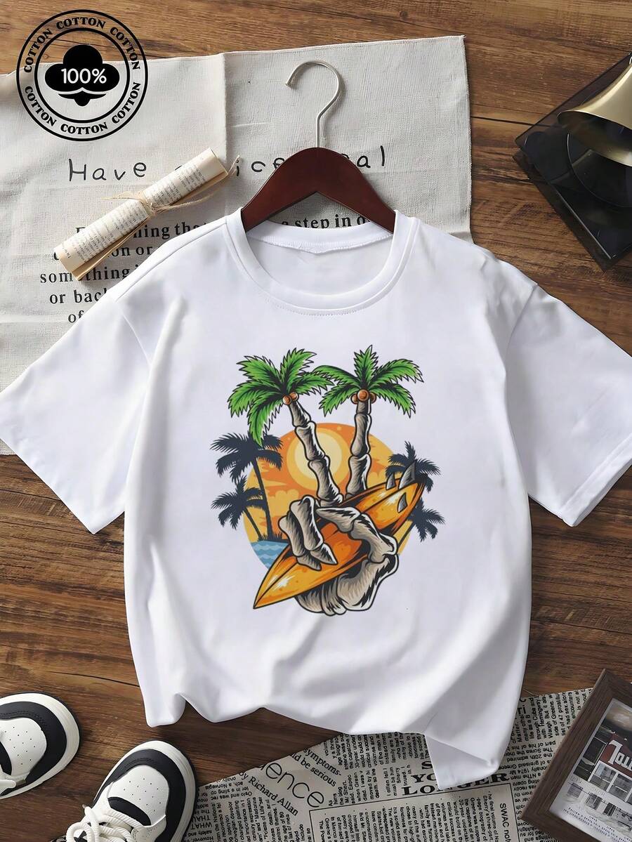 Men T-Shirts - White - View 1