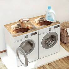 1 buah, Dekorasi Rumah, Keset Anti Debu Mesin Cuci Bermotif Tema Laundry, Alas Karet Lembut, Aksesoris Ruang Cuci, Keset Pelindung Atas Mesin Cuci, Menyerap Air Cepat Kering, Keset Penutup Anti Debu Kulkas, Keset Penyerap Air Meja Mesin Kopi, Keset Drainase Tanah Diatom, Penutup Anti Debu Mesin Cuci dan Pengering Peralatan Dapur dan Ruang Cuci Modern, Dekorasi Rumah, Dekorasi Ruang Makan Dapur - MultiWarna - View 7