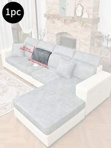 1 Peça Capa de Almofada de Sofá de PU Fosco, Resistente a Manchas e à Prova de Derramamento! Design Minimalista Clássico, Capa de Almofada de Alta Elasticidade, Fácil de Limpar Sem Remoção, Essencial para Famílias com Animais de Estimação e Crianças, Adequado para Sofás de Sala de Estar e Sala de Jantar, Cinza Claro, Café Escuro, - Multicolorido - Visão 10