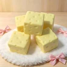 1PC/Random Color, New 1 Giant Cheese, You Are The Brightest, Giant Squeeze Cheese - Soft Squishable Cheese Block | Gurgle Gift, Adult Fun Cheese | Sensory Stress Relief Cheese Ball - Sunshine Entertainment, Squishy Toys, Cute Stuff, Cheese Squishy, Squishy Dumpling, Fidget - Giant Cheese - View 7