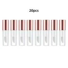 1.2ml Transparent Small Refillable Empty Lip Balm Tube Lip Gloss Bottle Women DIY Cosmetics (Black - Multicolor - View 9
