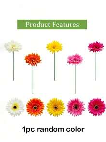 10/5 Stücke künstliche Seiden-Afrikanische Gänseblümchen-Chrysanthemen mit Stiel, künstliche Blumen, Großhandel DIY handgemacht für Zuhause, Hochzeit, Party, Vasen-Mittelstück, Dekoration, Kranz, Strauß, Korsage, Verlobungszeremonie, Wohnzimmer, Esszimmer, Schlafzimmer Deko - Verschiedenfarbig - Übersicht 9