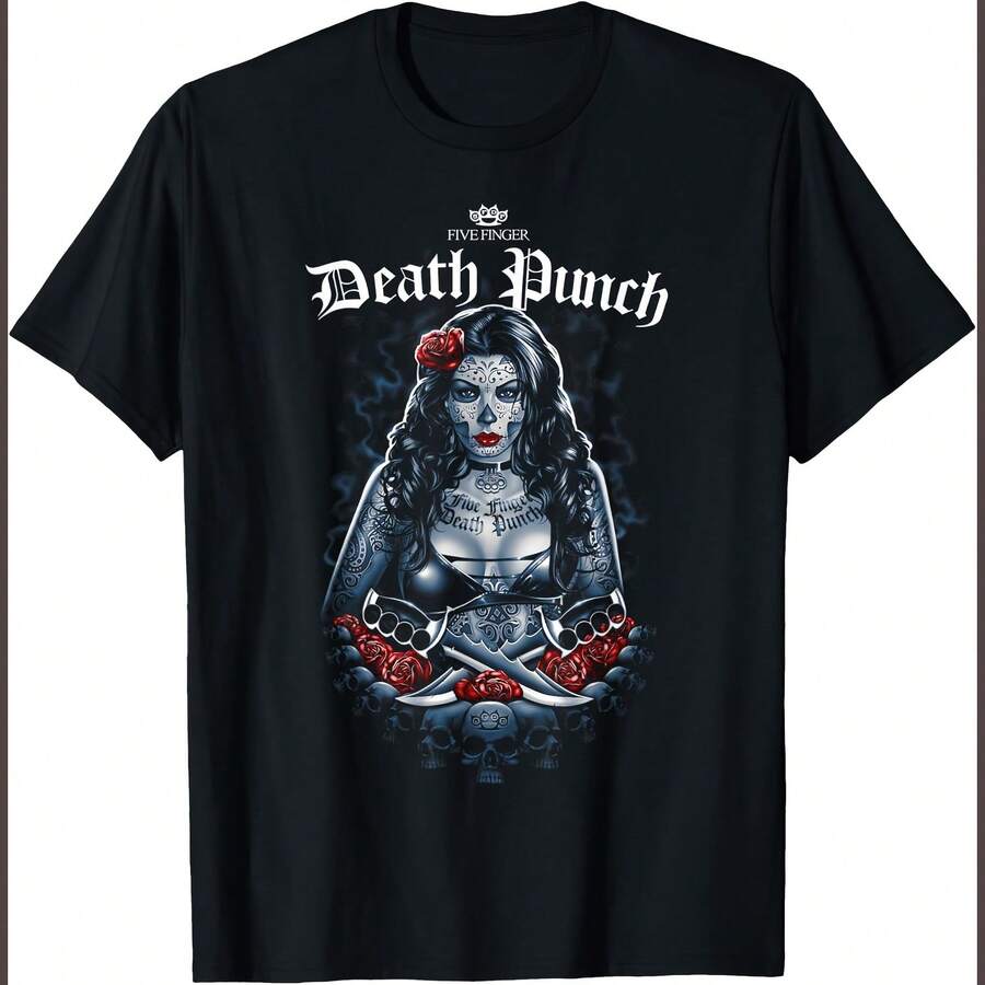 5FDP DAMA De Los Muertas T-Shirt - 黑色 - 查看 1