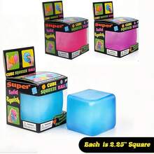 1pc Daily Stress Relief Tool, Magic Cube Super Durable Squeeze Toy, 2.25in Magic Cube Gift Box, Sensory Stress Relief Tool, Game And Party Small Gift, Suitable As A Gift Or Party Favor. - Multicolor - View 3