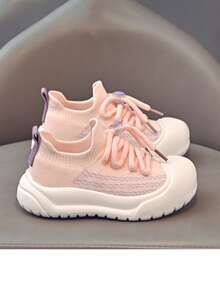 Zapatos deportivos unisex, zapatos casuales con suela blanda sin cordones, transpirables y cómodos, zapatos casuales fáciles de poner - Rosa - Ver 2