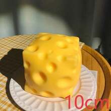 Squishy-2026 New Product-Giant Cheese Simulation Cheese Squeezing Toy Slow Rebound Stress Relief Toy,Sleep Aid Toy ASMR Sensory Stress Relief Toy, Suitable For Adults,Girls,And Adolescents,Festival Gift,Emotional Healing Toy,Emotional Release Toy - Multicolor - View 9