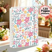 A5, 120 Seiten, Rosa Blumen Notizbuch, PP transparentes Loseblatt Notizbuch, Spiralgebundenes Tagebuch, abnehmbare Loseblatt Seiten, Planer, Reisejournal, Lernen, Schreibwaren, Geschäft, Studium, Büro, kreatives Geschenk Schulbedarf - A5 - Übersicht 11