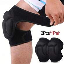 2pcs Shock-Absorbing Foam Knee Pads, Anti-Slip Design, Suitable For Football, Basketball, Volleyball, Ice Skating, Dance, Kneeling Protection, Fitness And Roller Skating (Actual Product Is Shown In Figure 9, Due To Production Batch Issues, It Does Not Affect Use, 1pc Specification Available, Please Order 2pcs For A Pair) - Multiple Items - View 2
